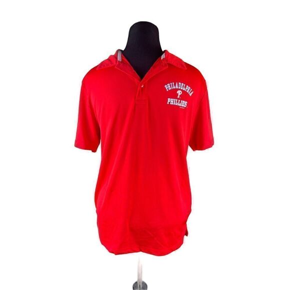 Philadelphia Phillies genuine merchandise red polo soft touch stretch medium - Picture 1 of 6